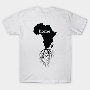 Black History Month BLM, Home Africa Map With African Roots T-Shirt